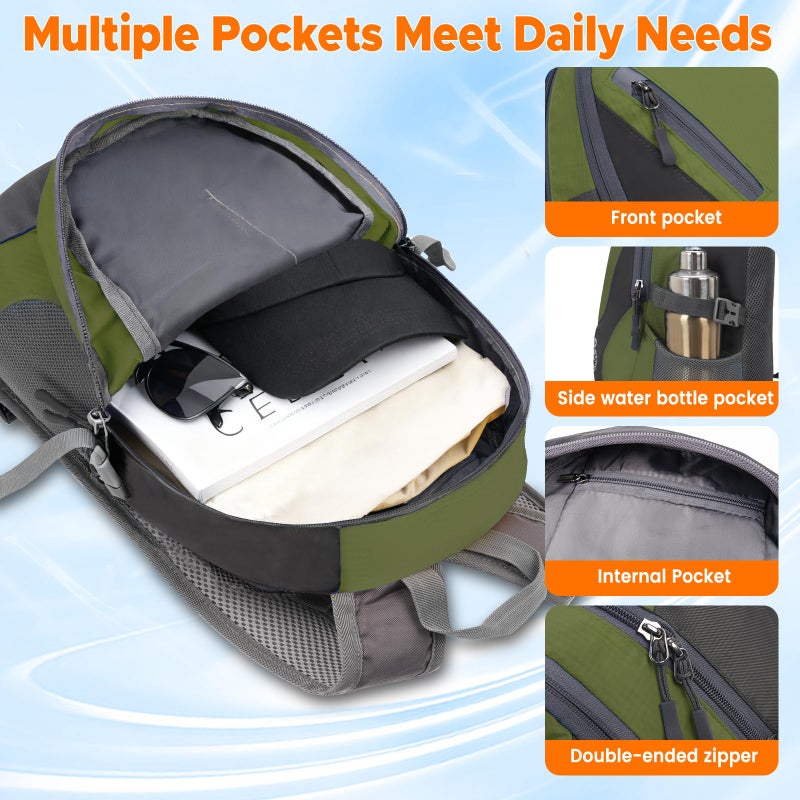 sunhiker Small Hiking Backpack Women Men 20L Lightweight Travel Backpack Daypack Casual Backpack For Cycling Outdoor Camping - Image 2